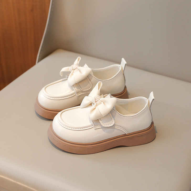 Dječje PU kožne loaferice, prozračne, s Velcro zatvaranjem, jednobojne, princes stil
