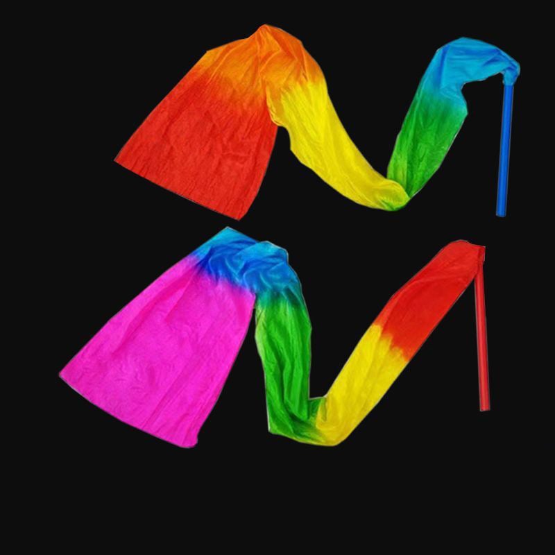 Χορευτικό αντικείμενο με κορδέλα και ραβδιά, σατέν κορδέλα, χειροποίητος σχεδιασμός, για εξωτερική χρήση, μοντέλο DR-652