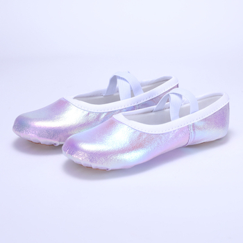 Gyerekek tánccipői, lányoknak balettcipő puha talppal és macska tappancs mintával, tánc gyakorlócipő