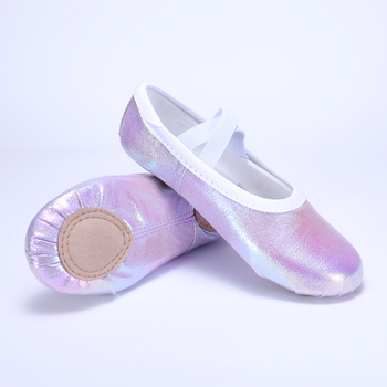 Gyerekek tánccipői, lányoknak balettcipő puha talppal és macska tappancs mintával, tánc gyakorlócipő