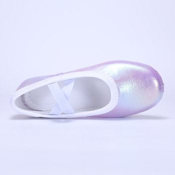 Gyerekek tánccipői, lányoknak balettcipő puha talppal és macska tappancs mintával, tánc gyakorlócipő