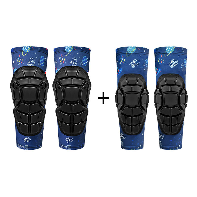 Bērnu aizsargaprīkojums skrituļslidošanai – ceļgalu un elkoņu aizsargi, galvenais materiāls: gumija, piemērots slidošanai