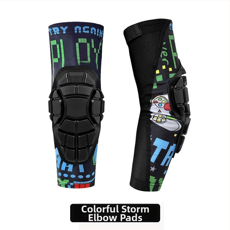 Bērnu aizsargaprīkojums skrituļslidošanai – ceļgalu un elkoņu aizsargi, galvenais materiāls: gumija, piemērots slidošanai