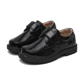 Dječje cipele od PU kože za dječake, Velcro kopčanje, gumeni potplat, srednje visine, protuklizne i otporne na habanje