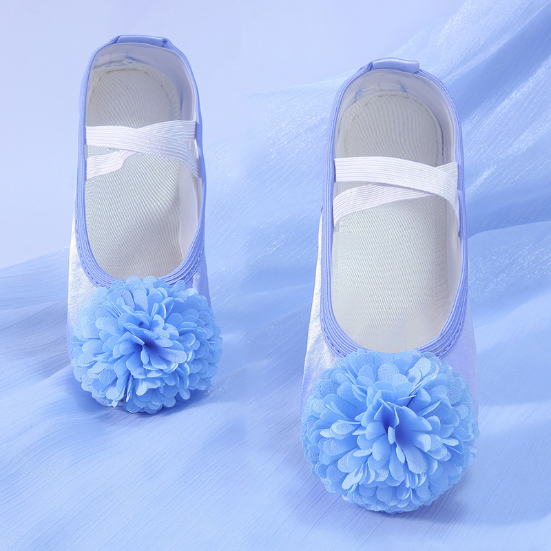 Baletanke za djevojčice od svile, lagane, s kompozitnim đonom, za balet