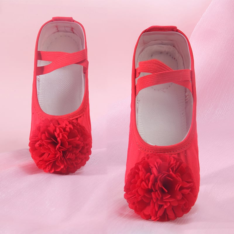 Baletanke za djevojčice od svile, lagane, s kompozitnim đonom, za balet