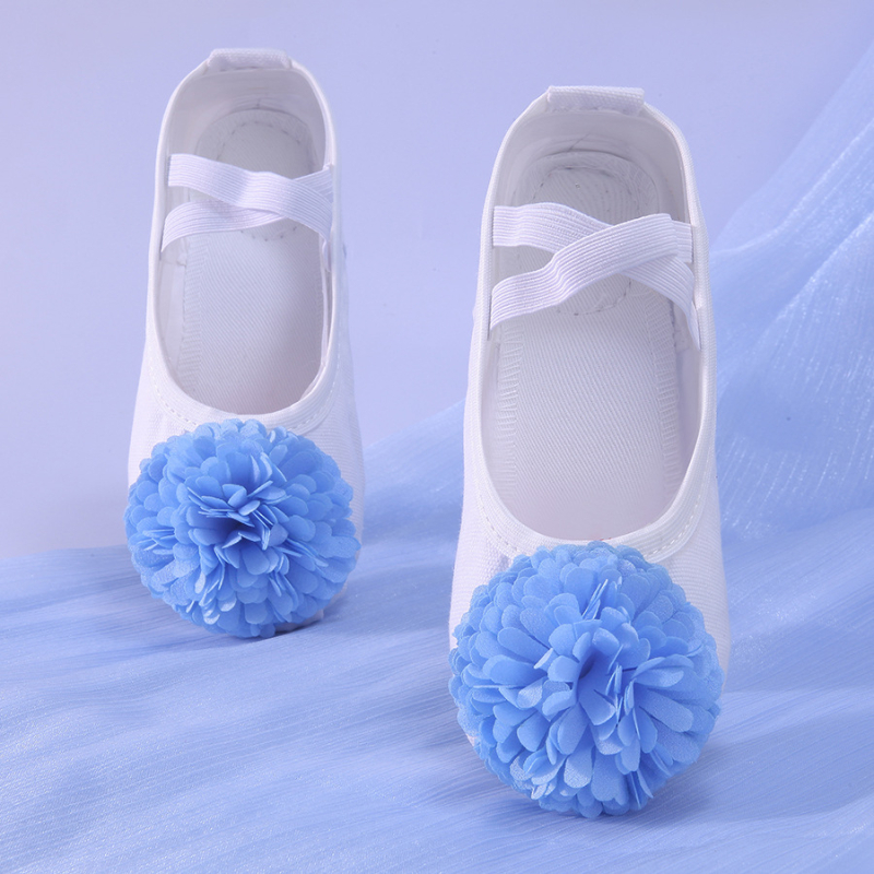 Baletanke za djevojčice od svile, lagane, s kompozitnim đonom, za balet