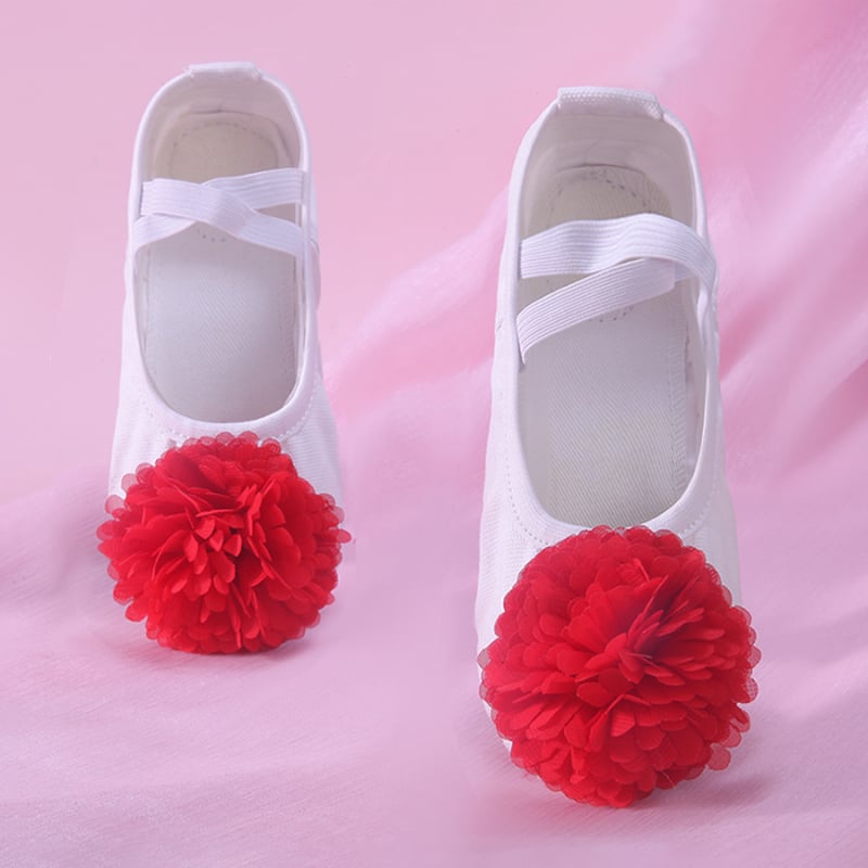 Baletanke za djevojčice od svile, lagane, s kompozitnim đonom, za balet