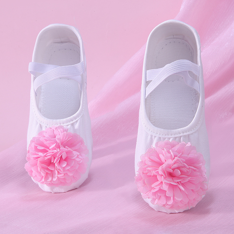 Baletanke za djevojčice od svile, lagane, s kompozitnim đonom, za balet