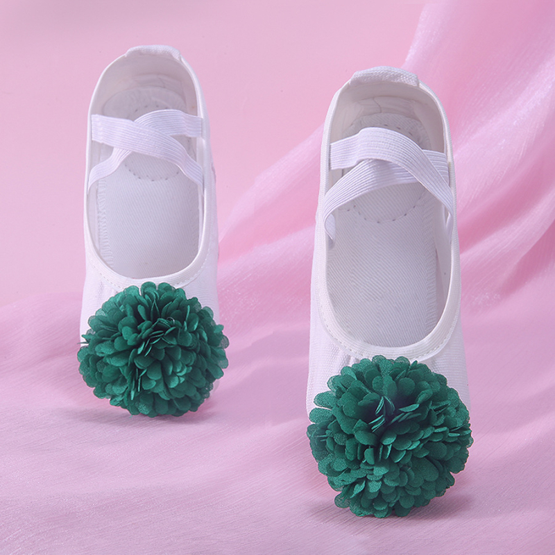 Baletanke za djevojčice od svile, lagane, s kompozitnim đonom, za balet