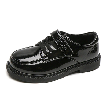 Dječje kožne tenisice s dvostrukim vampom od teleće kože, gumeni potplat, Velcro kopča, PU ulošak, mrežasta podstava, korejski stil