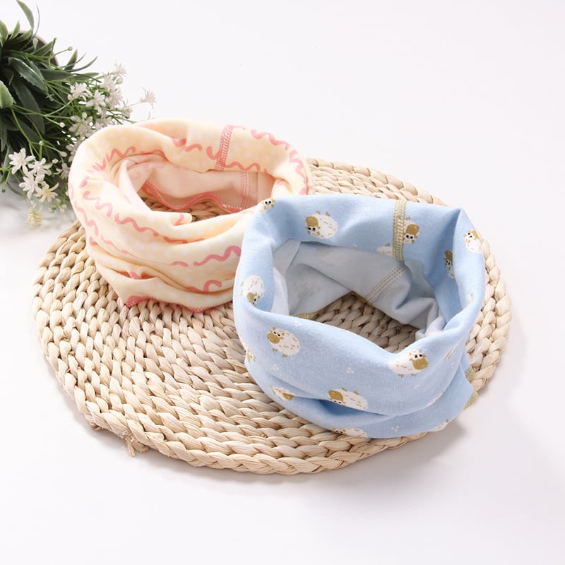 Dječji zimski šal od čistog pamuka, karikatura uzorak, pulover Cape stil, topao, jacquard izrada, prilagodljivo