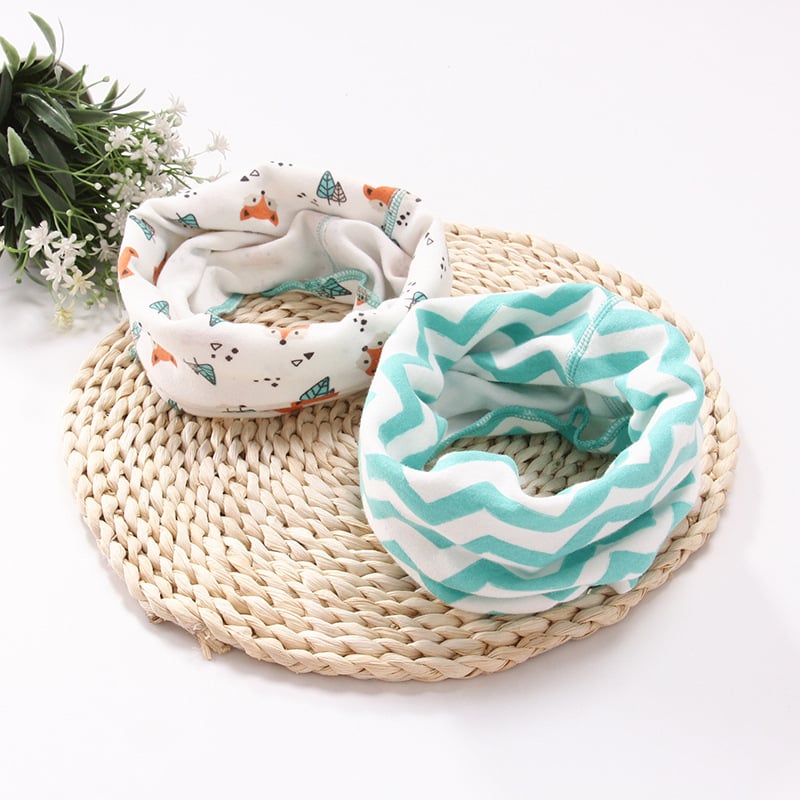 Dječji zimski šal od čistog pamuka, karikatura uzorak, pulover Cape stil, topao, jacquard izrada, prilagodljivo