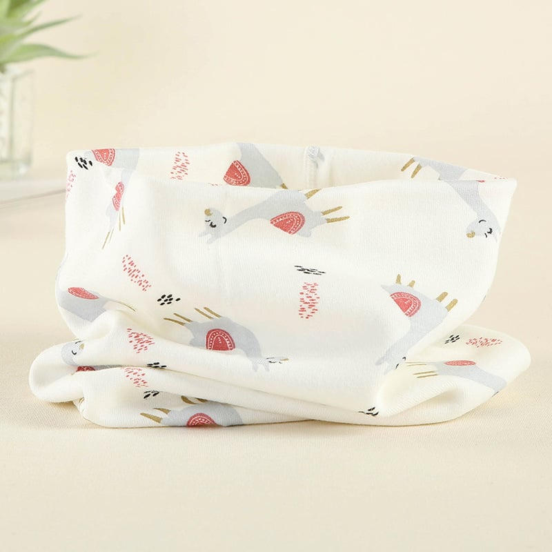 Dječji zimski šal od čistog pamuka, karikatura uzorak, pulover Cape stil, topao, jacquard izrada, prilagodljivo