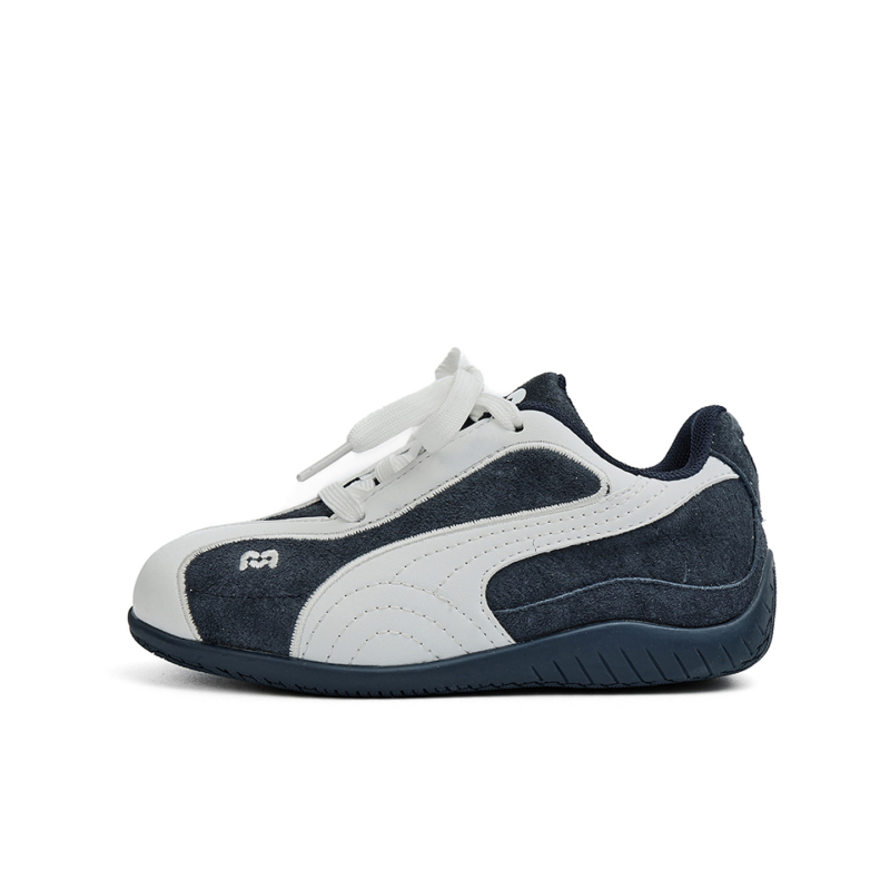 Unisex dječje tenisice za trčanje s Velcro kopčom, gornji dio od kože i velura, gumena potplata, prozračnost i ublažavanje udaraca