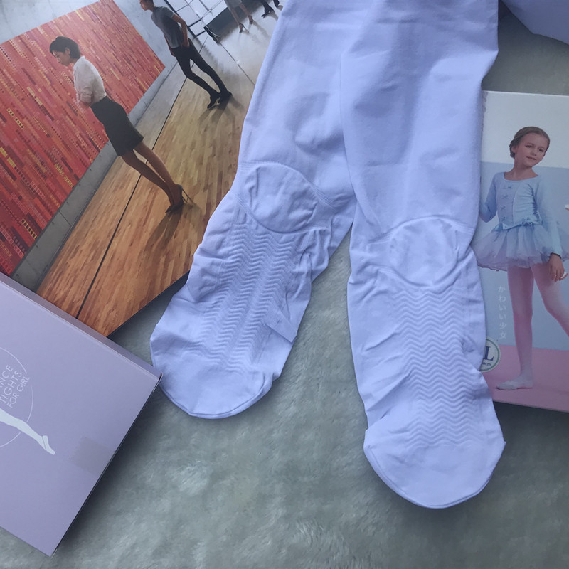 Șosete pentru balet copii cu talpă antiderapantă și design de masaj, rezistente la uzură, 87% nailon, toate sezoanele