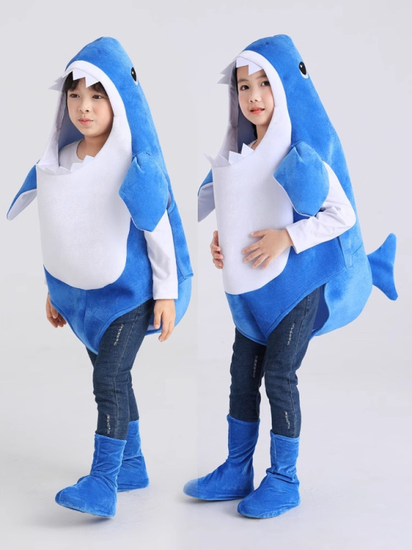 Cosplay kostim obitelji morskih pasa za dječju igru s morskim životinjama, poliester, unisex, za djecu do 17 godina