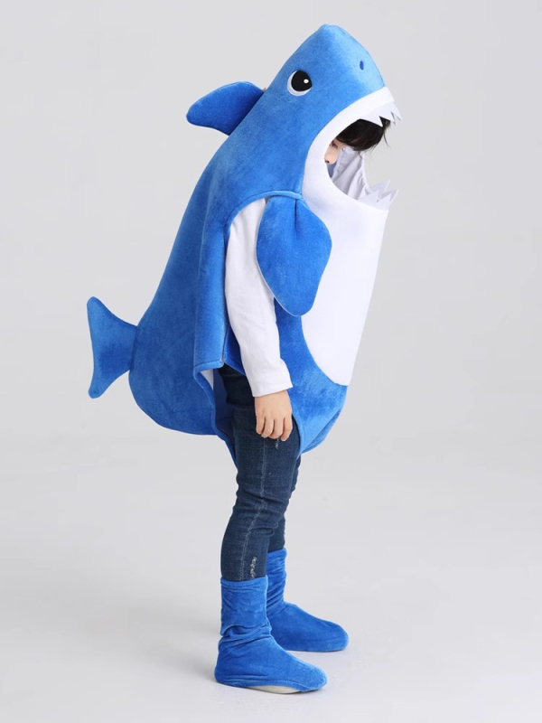 Cosplay kostim obitelji morskih pasa za dječju igru s morskim životinjama, poliester, unisex, za djecu do 17 godina