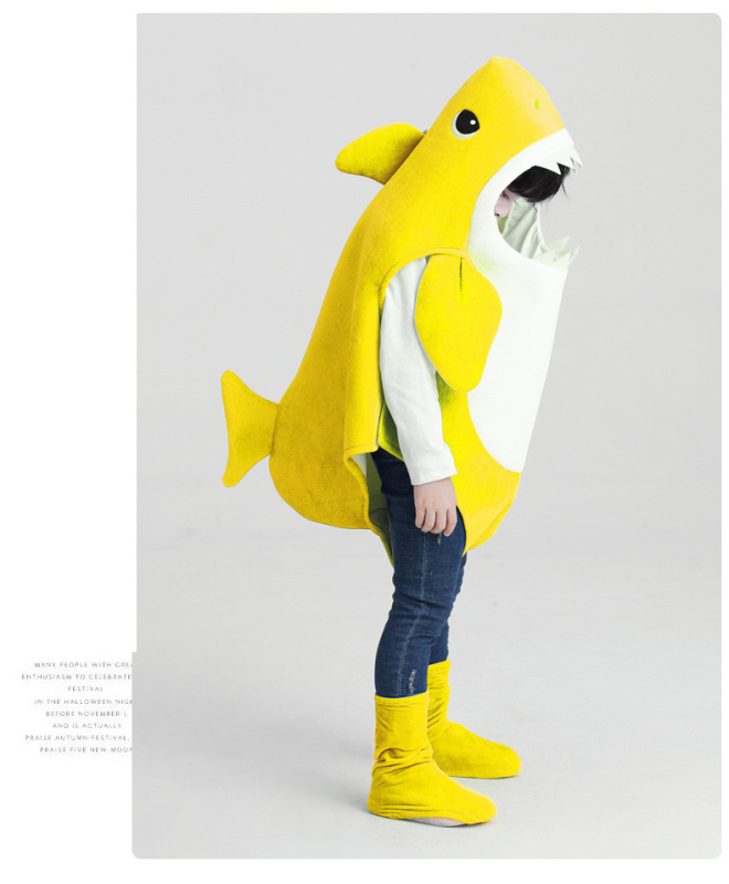 Cosplay kostim obitelji morskih pasa za dječju igru s morskim životinjama, poliester, unisex, za djecu do 17 godina