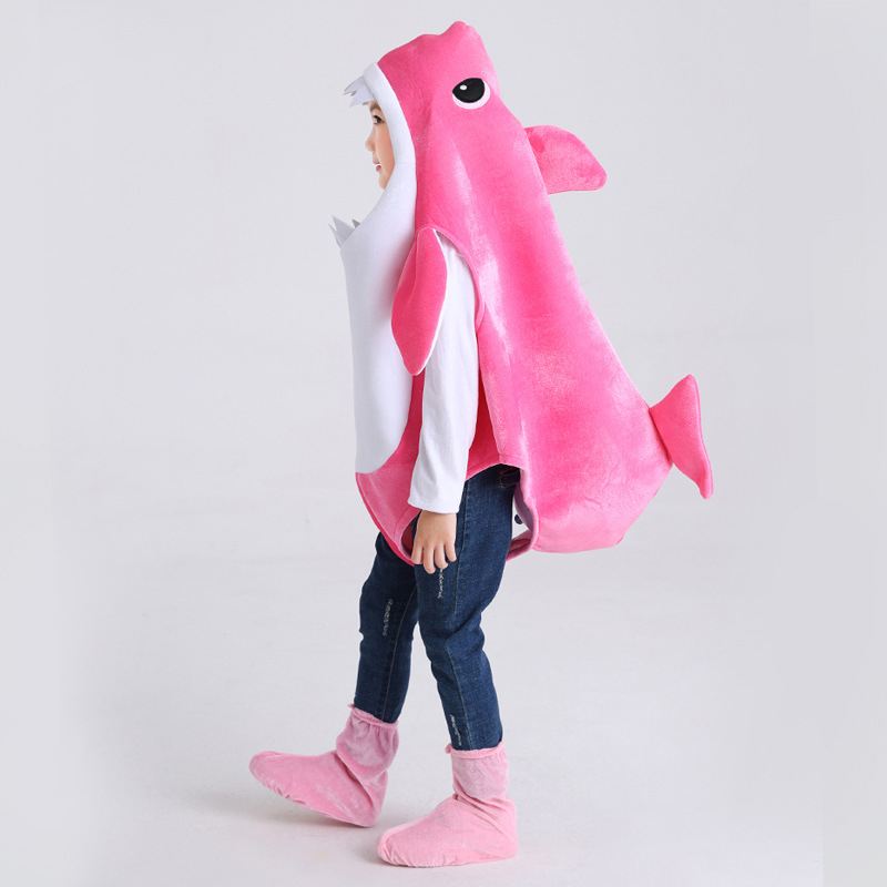 Cosplay kostim obitelji morskih pasa za dječju igru s morskim životinjama, poliester, unisex, za djecu do 17 godina