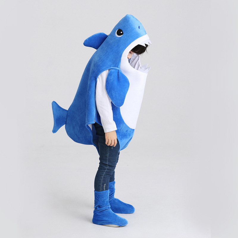 Cosplay kostim obitelji morskih pasa za dječju igru s morskim životinjama, poliester, unisex, za djecu do 17 godina