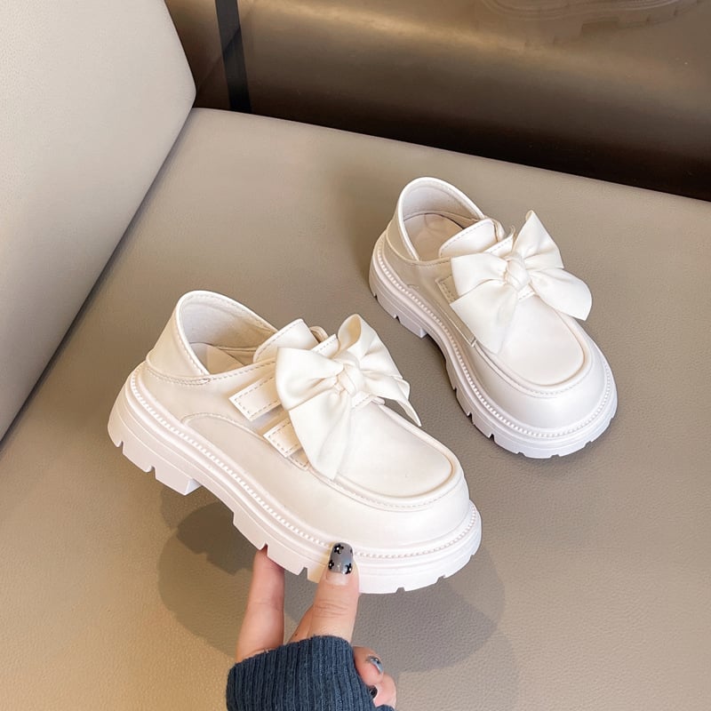 Dječji loafers od PU kože za djevojčice s Velcro kopčom, PU podstava, TPR potplat, proljeće 2025