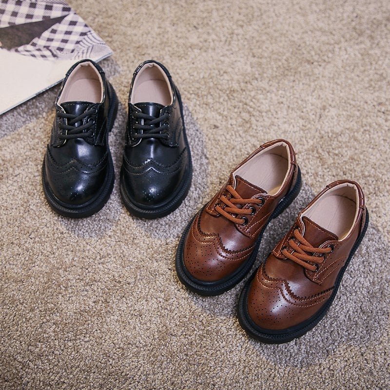 Dječje cipele od mikrovlakana, retro stil – jednobojne, gumena potplat, za uzrast 1–3, 4–6 i 7–12 godina