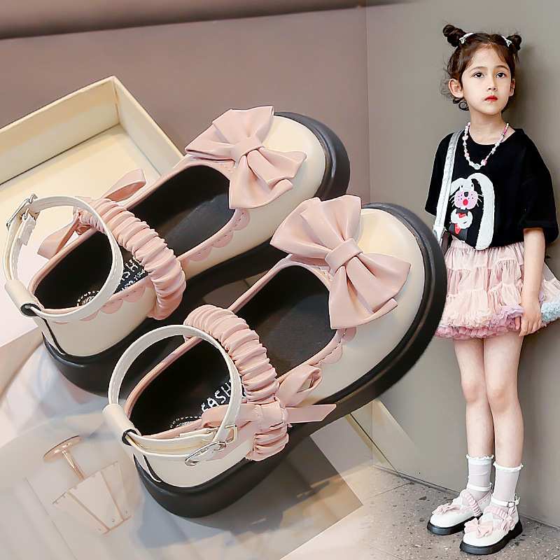 Cipele za djevojčice Lolita princeza od PU, s Velcro kopčanjem, gumeni potplat, niski profil, prozračni