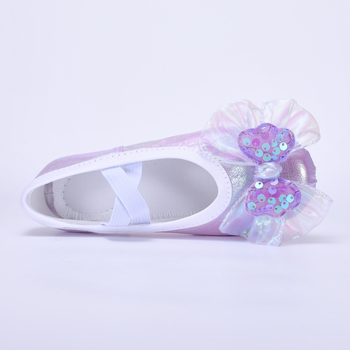 Dječje plesne cipele za djevojčice, bez vezica, meka potplata, dizajn mačjih šapa, balet i kineski ples, model 8030