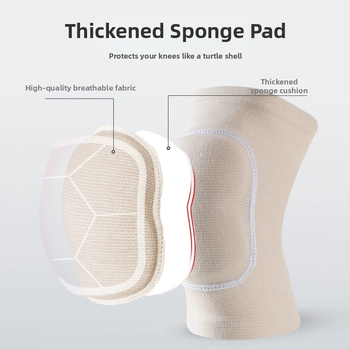 Hrubší kolenný chránič so penou – unisex ochrana kolena na tanec, jogu, korčuľovanie a športy, proti kolíziám