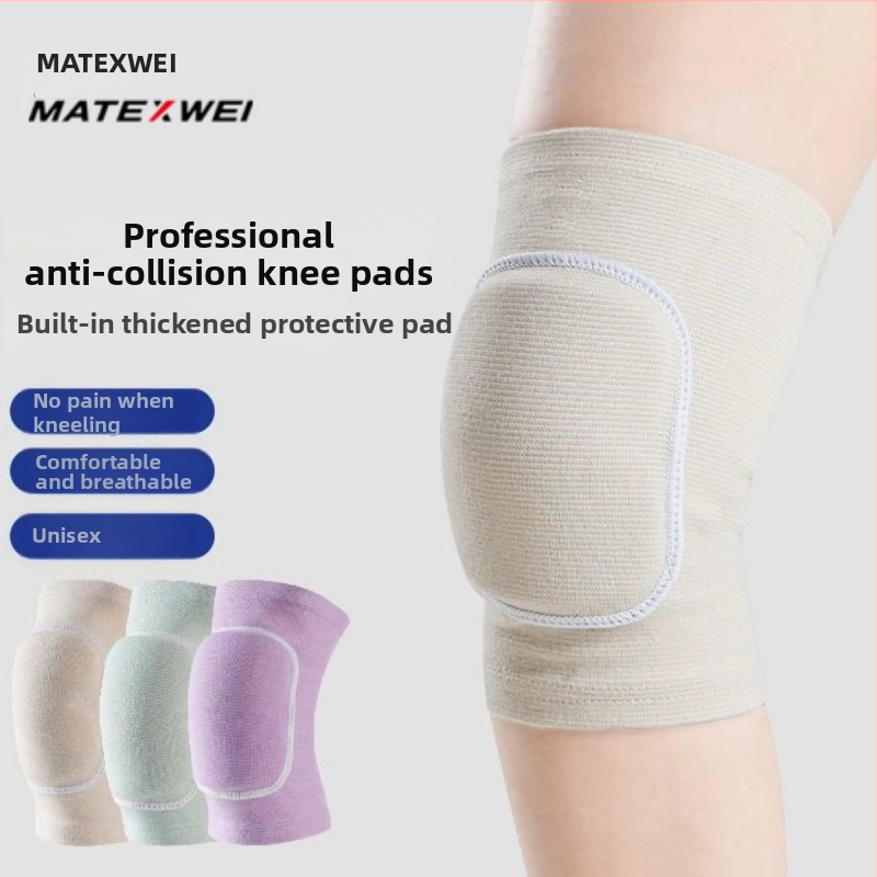 Hrubší kolenný chránič so penou – unisex ochrana kolena na tanec, jogu, korčuľovanie a športy, proti kolíziám