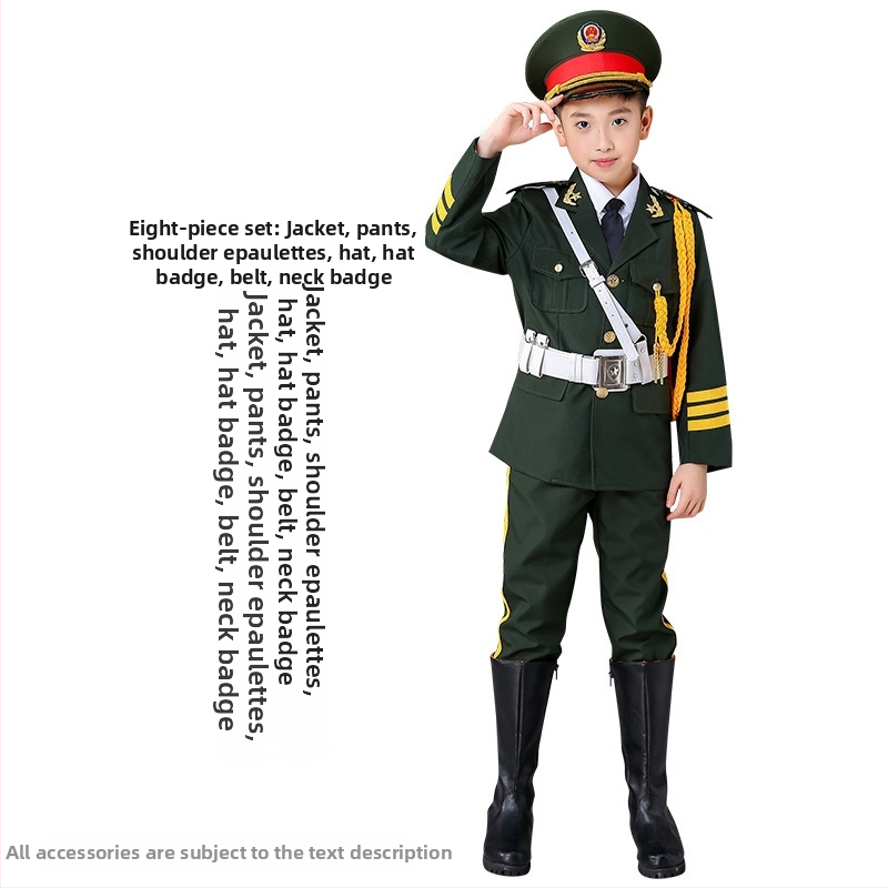 Detské oblečenie na vyzdvihovanie vlajky a vystúpenia – unisex, 80% akryl, tkanina Rorni, jemné spracovanie, jar 2025, Tianbei značka, pre deti od 8 rokov