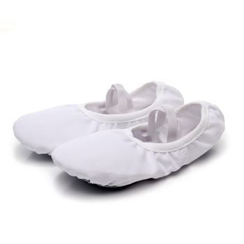 Balett tánccipő - vászon felsőrész, bőr talp, légáteresztő, könnyű, uniszex, gyerekeknek