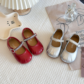 Dječje plesne tenisice u korejskom stilu sa Velcro zatvaračem, niski gornji dio, PU gornji dio, gumeni potplat, prozračne, protuklizno, jesen