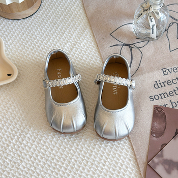 Dječje plesne tenisice u korejskom stilu sa Velcro zatvaračem, niski gornji dio, PU gornji dio, gumeni potplat, prozračne, protuklizno, jesen