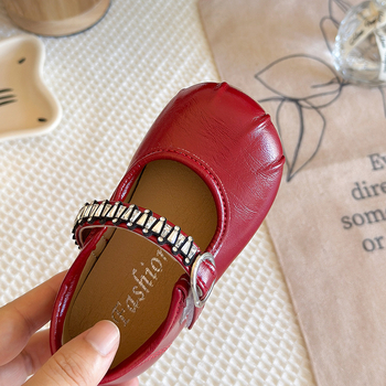 Dječje plesne tenisice u korejskom stilu sa Velcro zatvaračem, niski gornji dio, PU gornji dio, gumeni potplat, prozračne, protuklizno, jesen