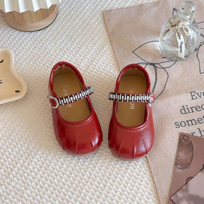 Dječje plesne tenisice u korejskom stilu sa Velcro zatvaračem, niski gornji dio, PU gornji dio, gumeni potplat, prozračne, protuklizno, jesen