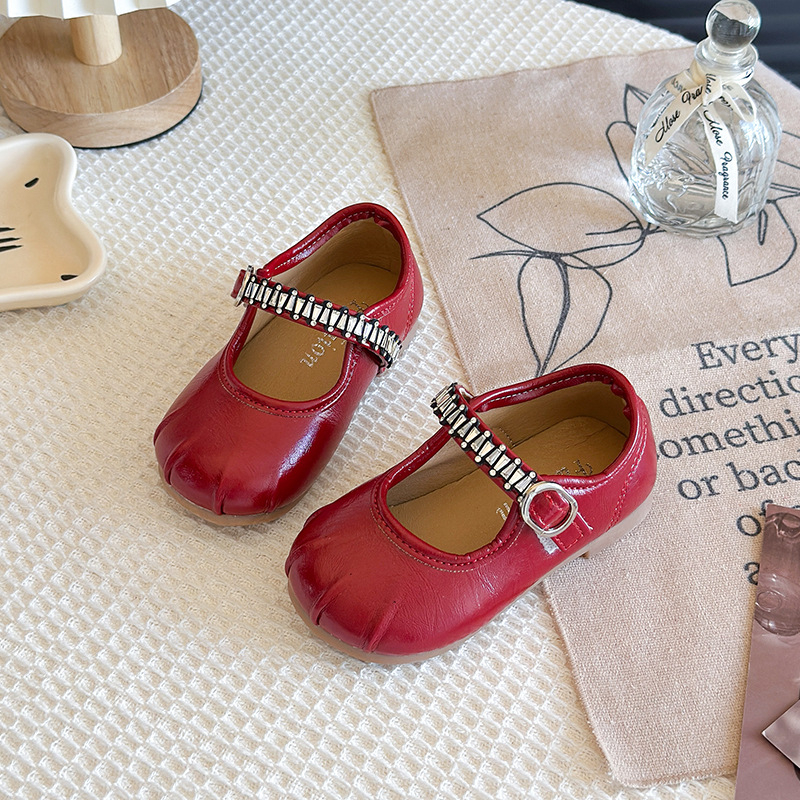 Dječje plesne tenisice u korejskom stilu sa Velcro zatvaračem, niski gornji dio, PU gornji dio, gumeni potplat, prozračne, protuklizno, jesen