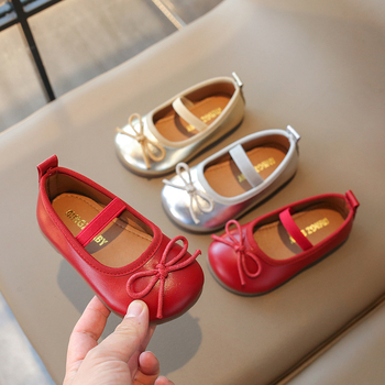 PU felső részű gyerek balerina - Velcro zárás, gumitalp, alacsony boka, tavasz/ősz