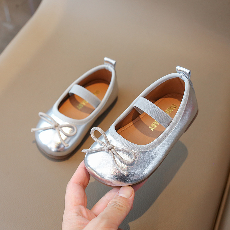 PU felső részű gyerek balerina - Velcro zárás, gumitalp, alacsony boka, tavasz/ősz