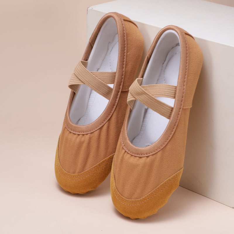 Bőr gyerekeknek tánccipő – puha talppal, kínai tánc és balett gyakorláshoz