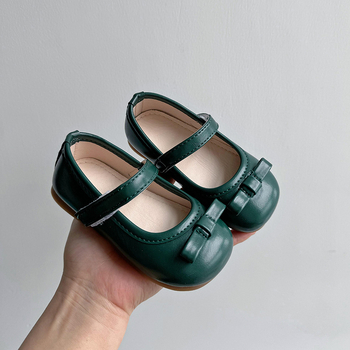 Dječji kožni plesni tenisice za djevojčice s Velcro kopčanjem, niski vrh, gumena potplat, sintetička koža vamp, kožni ulošak
