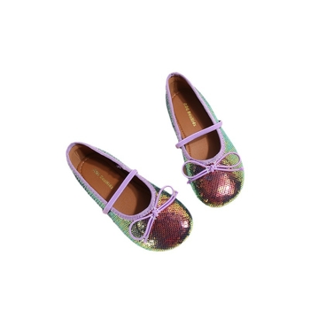 Dievčenské topánky s flitrami, zapínanie na suchý zips, gumová podrážka, PU stielka