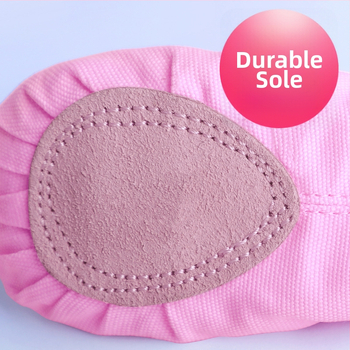 Dievčenské baletné topánky – Ling Yan, kožená podrážka, plátenný vamp, odolné voči opotrebeniu, absorbujú pot