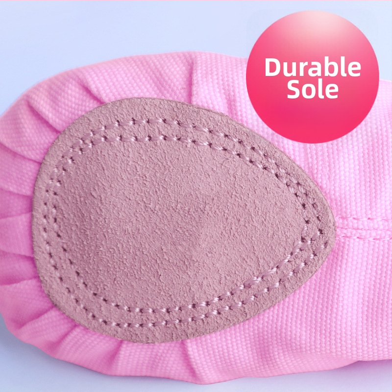 Dievčenské baletné topánky – Ling Yan, kožená podrážka, plátenný vamp, odolné voči opotrebeniu, absorbujú pot