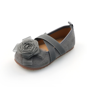 Dječje vintage balerinke s gornjim dijelom od umjetne kože, niski gležanj, mat završna obrada, potplat od telećeg tetiva, stil princeze, za proljeće i jesen