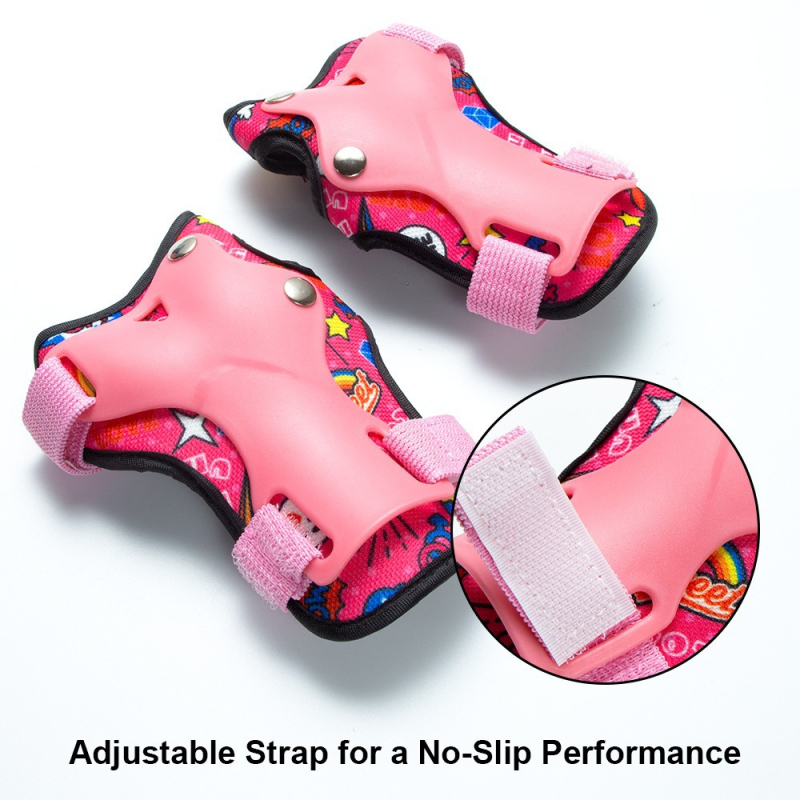 BKU Vaikų apsaugos komplektas: šalmas, kelių ir alkūnių apsaugos, delnų ir riešų apsaugos inline riedėjimui