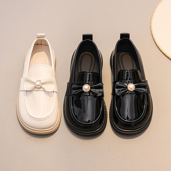 Dječje plesne cipele za princeze s mekanom potplatom, gornji dio od super vlakna, Velcro zatvaranje, izvezen cvjetni uzorak, gumena potplata – za plesne izvedbe