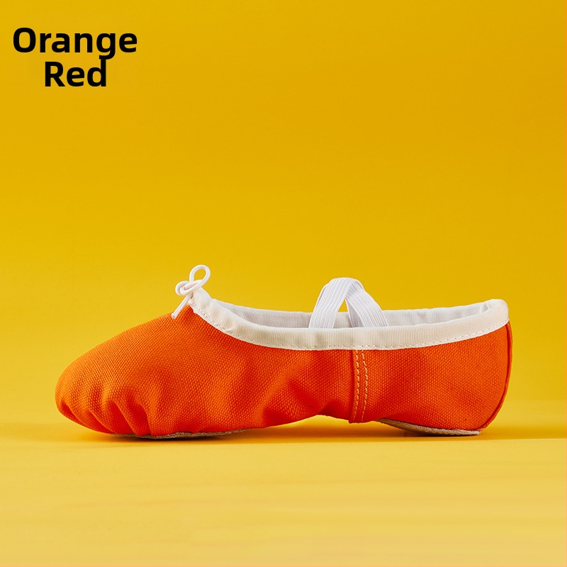 Detské tanečné topánky - šnúrkové, mäkká podrážka, vrchná časť z plátna, unisex, priedušné