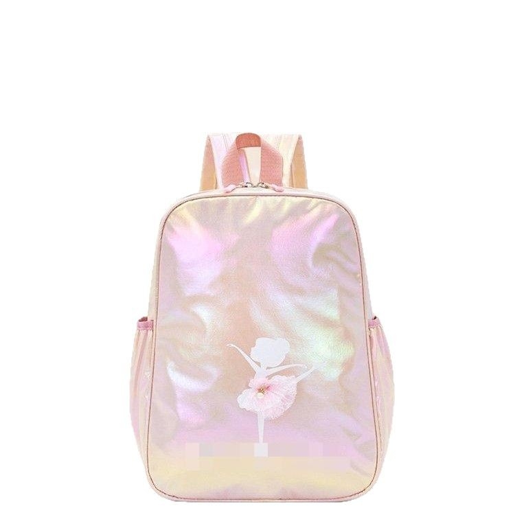 Παιδική τσάντα πλάτης για χορό με λέιζερ σχέδιο, ουδέτερο φύλο, νάιλον εξωτερικό, επένδυση πολυεστέρα, γλυκό στυλ, για νηπιαγωγείο